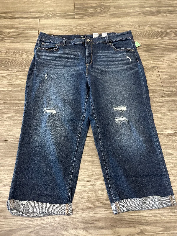 Blue Jeans Cropped Time And Tru, Size 20