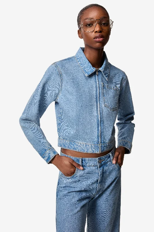 Women's Contemporary Clothing Workwear Denim Jacket