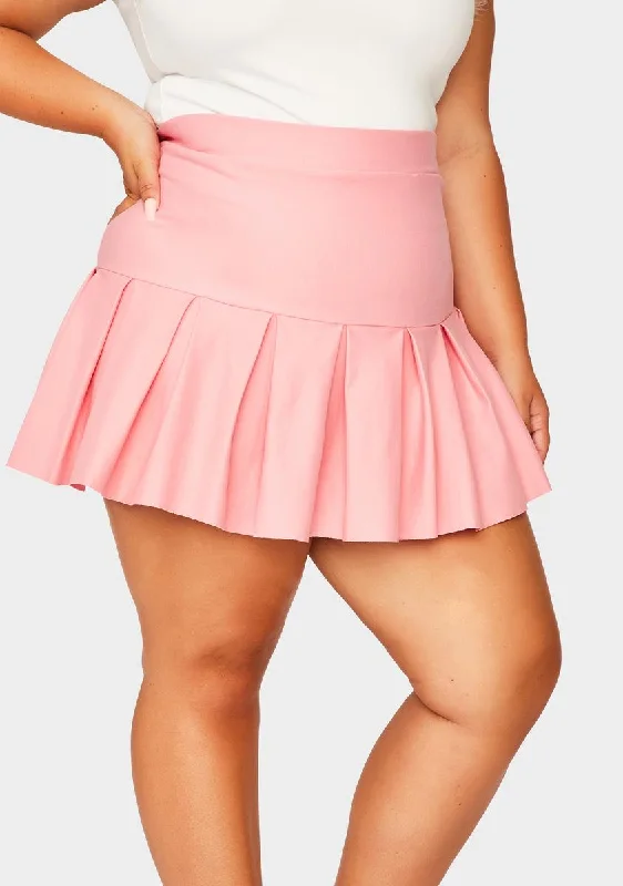 Women's Vacation Garments Plus Sweet Wicked Scholar Pleated Mini Skirt