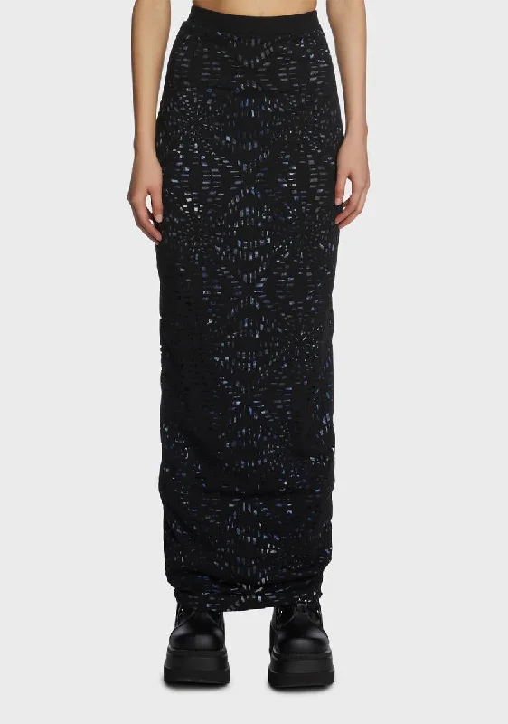 Women's Seasonal Attire Interstellar Love Maxi Skirt