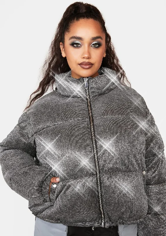 Timeless Women's Clothes Plus Tundra Tamer Sparkle Puffer Jacket