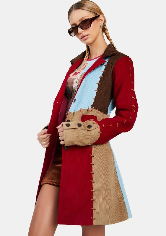 Women's Vacation Clothes Never Coming Home Colorblock Coat