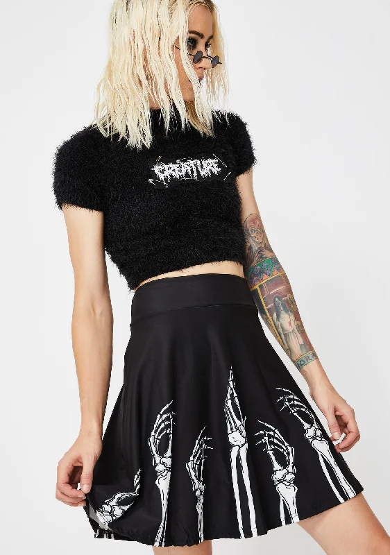 Comfortable Women's Apparel Hands Up N' Skirts Down Skater Skirt