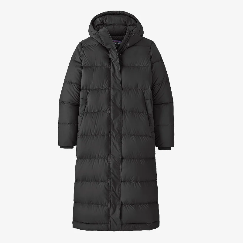 Women's Elegant Clothing Sets Patagonia Women's Silent Down Long Parka - Black