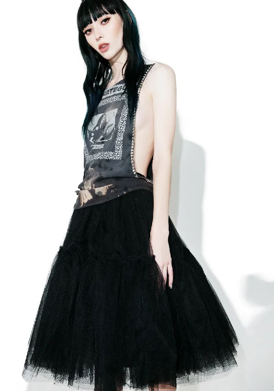 Modern Women's Clothes Raven Palatial Sheer Tulle Skirt