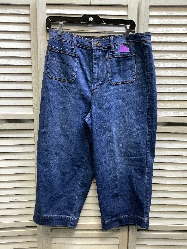 Blue Denim Jeans Wide Leg Talbots, Size 12