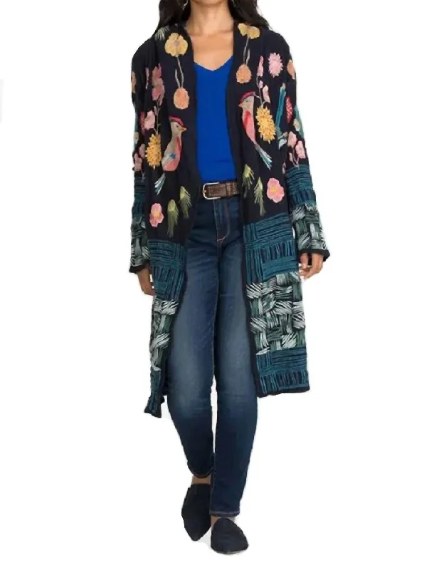 Women's Outdoor Attire Bennie Duster Cardigan In Navy