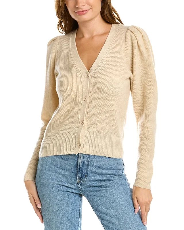 Trendy Athleisure Clothing For Women Design History Puff Sleeve Cashmere Sweater