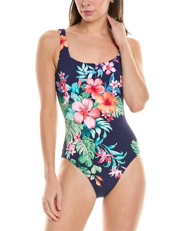 Timeless Women's Garments Tommy Bahama Island Cays Flora Reversible One-Piece