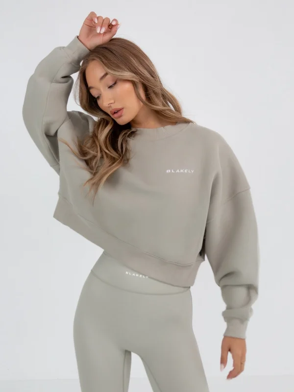 Women's Trendy Outfit Soho Cropped Sweater - Grey