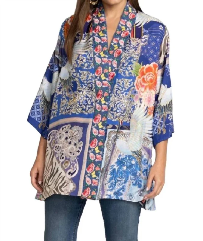 Women's Seasonal Attire Narniay Reversible Kimono In Multi