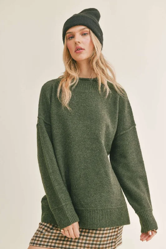 Stylish Women's Clothing Sage The Label Wisteria Mock Neck Sweater