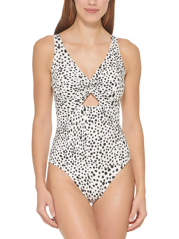 Women's Casual Outfit Womens Cut-Out Twist One-Piece Swimsuit