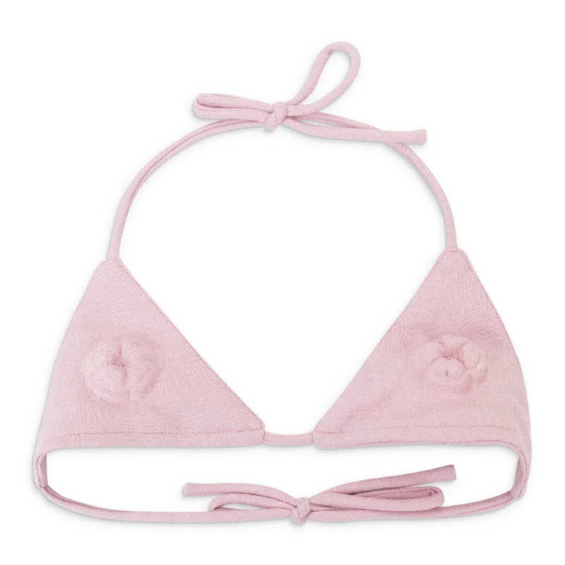 Trendy Athleisure Clothing For Women DEL VAS EMBOSSED PINK BIKINI