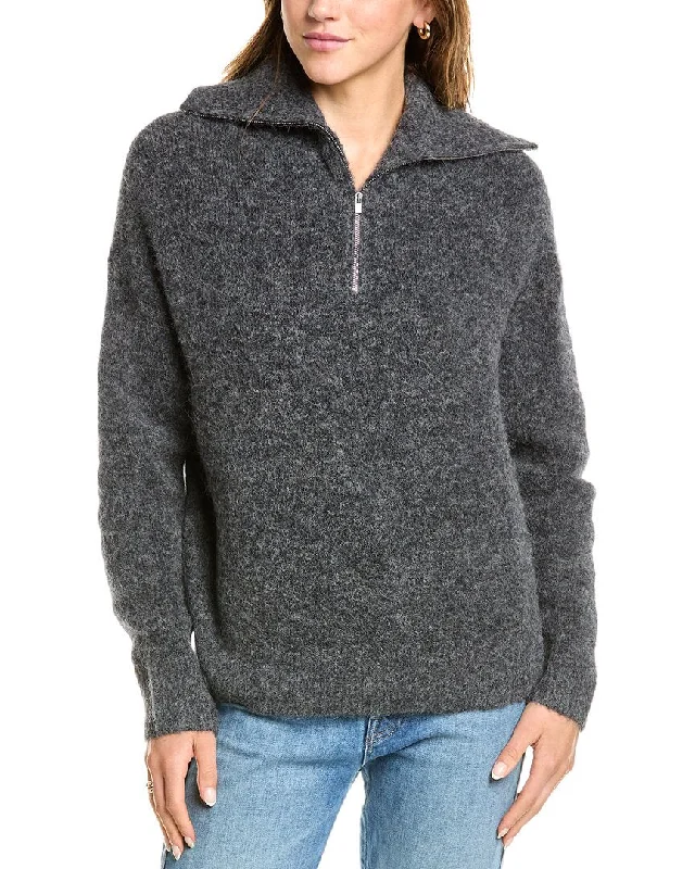 Affordable Women's Apparel Vince 1/4-Zip Alpaca-Blend Sweater