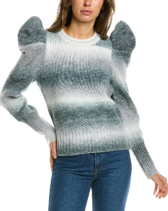 Fashionable Women's Clothes Design History Puff Sleeve Sweater