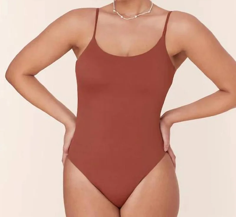 Affordable Women's Apparel Jetties One Piece Swimsuit In Eco Nylon Sequoia