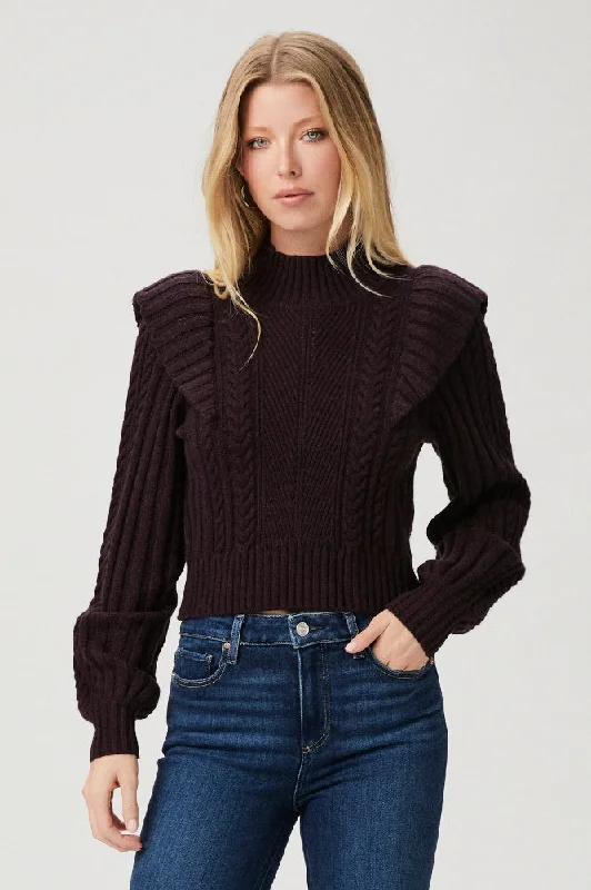 Women's Formal Clothes Paige Kate Sweater in Black Cherry