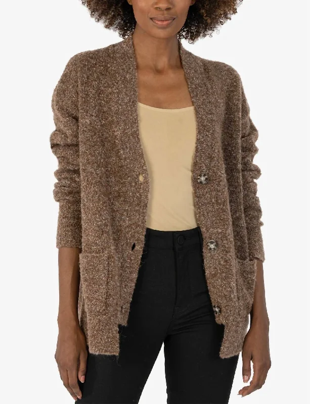 Women's Seasonal Garments Addie Cardigan In Brown