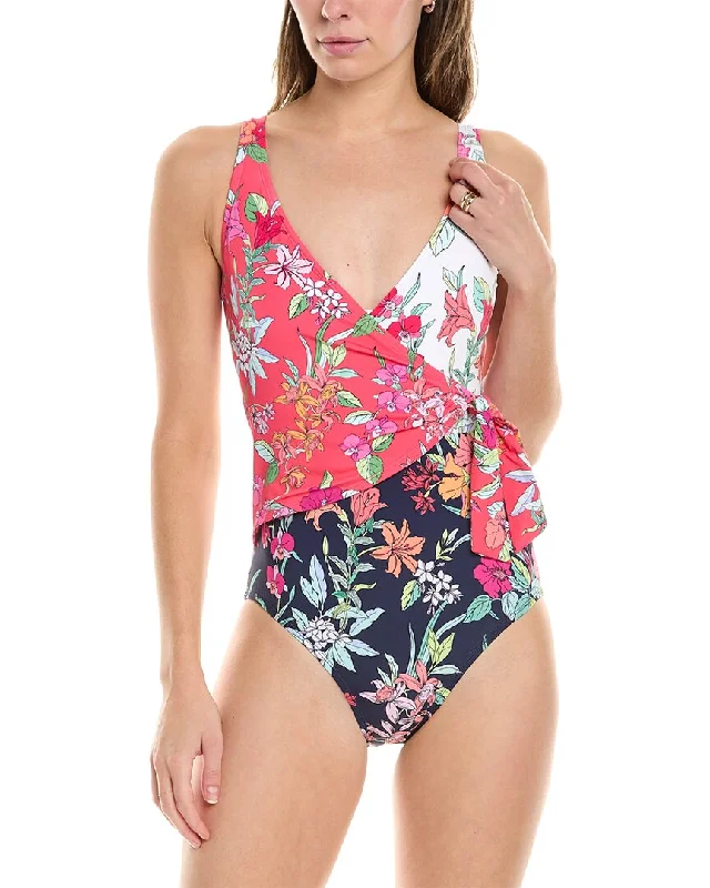 Women's Stylish Casual Garments Tommy Bahama Summer Floral Wrap Front One-Piece