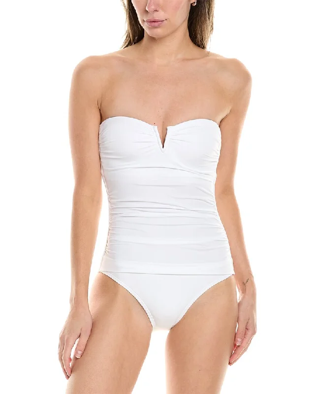 Women's Activewear Apparel Tommy Bahama Pearl V Front Bandeau One-Piece