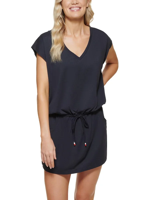 Women's Comfortable Apparel Womens V-Neck Dress Cover-Up