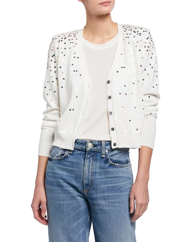 Women's Evening Apparel Nancy Cardigan In White