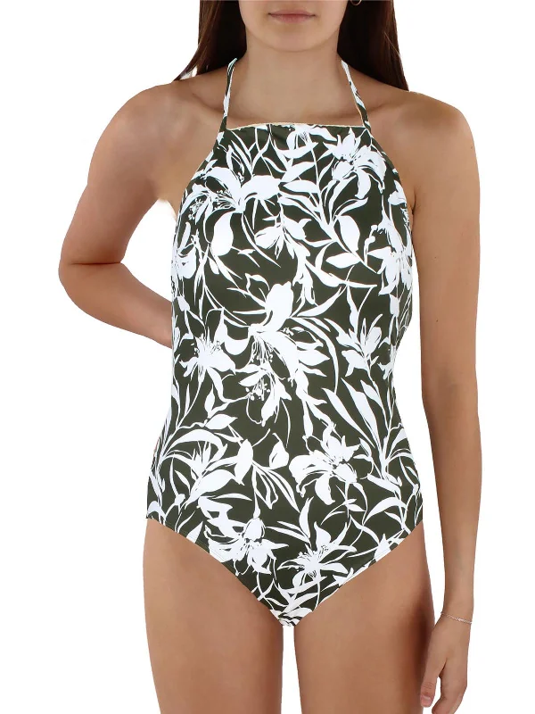 Formal Clothing For Women Womens Floral Underwire One-Piece Swimsuit