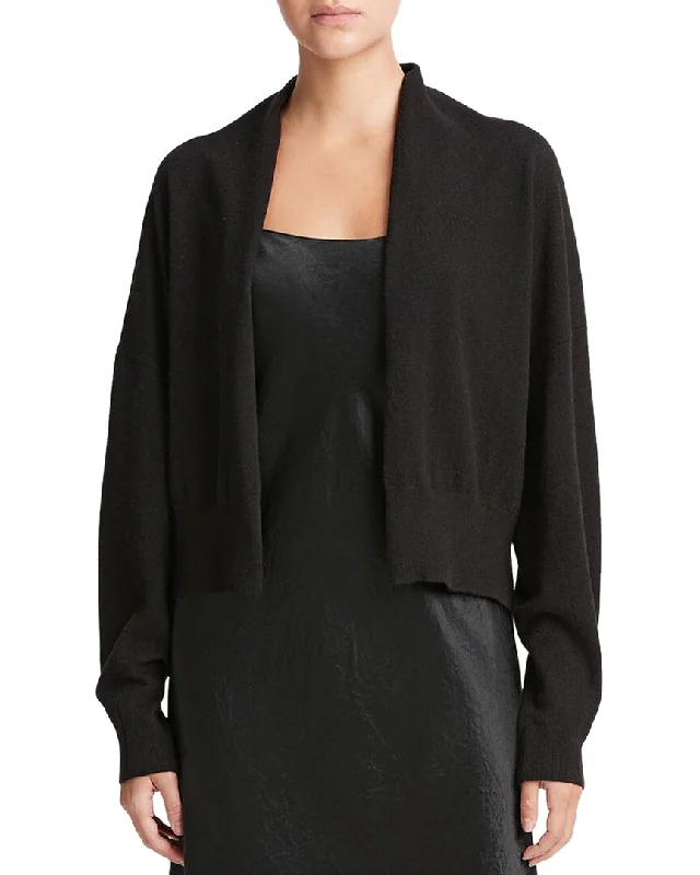 Women's Formal Event Outfit Vince Drape Front Wool-Blend Cardigan