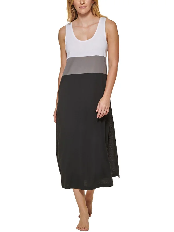 Women's Party Outfit Womens Colorblock Dress Cover-Up