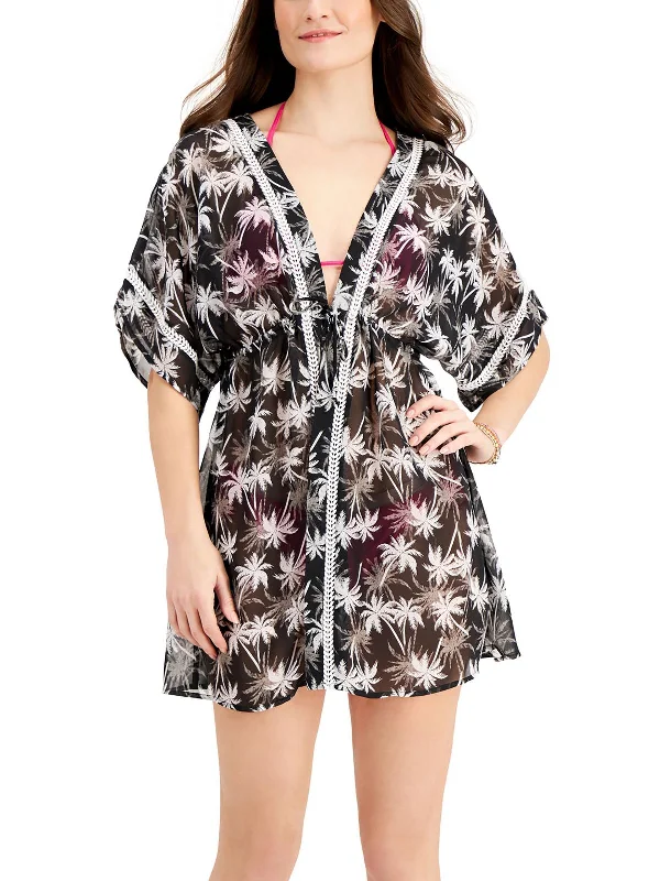 Women's Vacation Attire Juniors Womens Summer Kimono Cover-Up