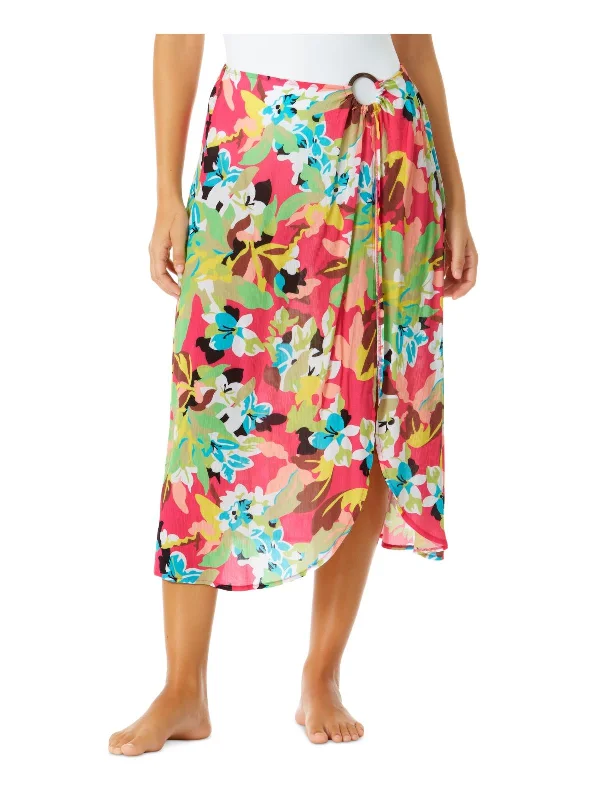 Women's Transitional Outfit Womens Floral Print Sarong Cover-Up