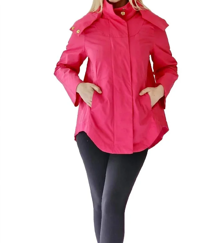 Women's Casual Apparel Savina Rain Jacket In Pink