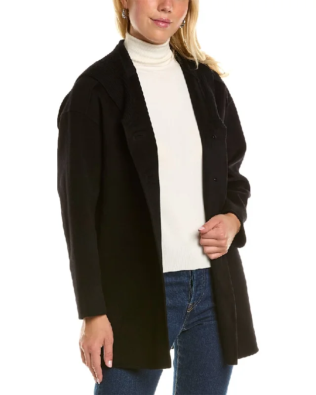 Huge Fashion Markdowns – Update Your Closet Now Forte Cashmere Hooded Wool & Cashmere-Blend Coat