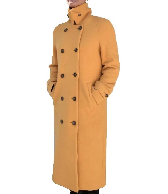 Women's Trendy Activewear Apparel Julia Long Coat In Sonne Gold