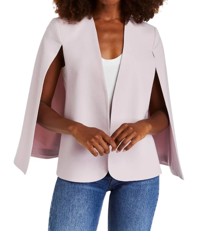 Women's Plus-Size Outfit Aria Cape Jacket In White