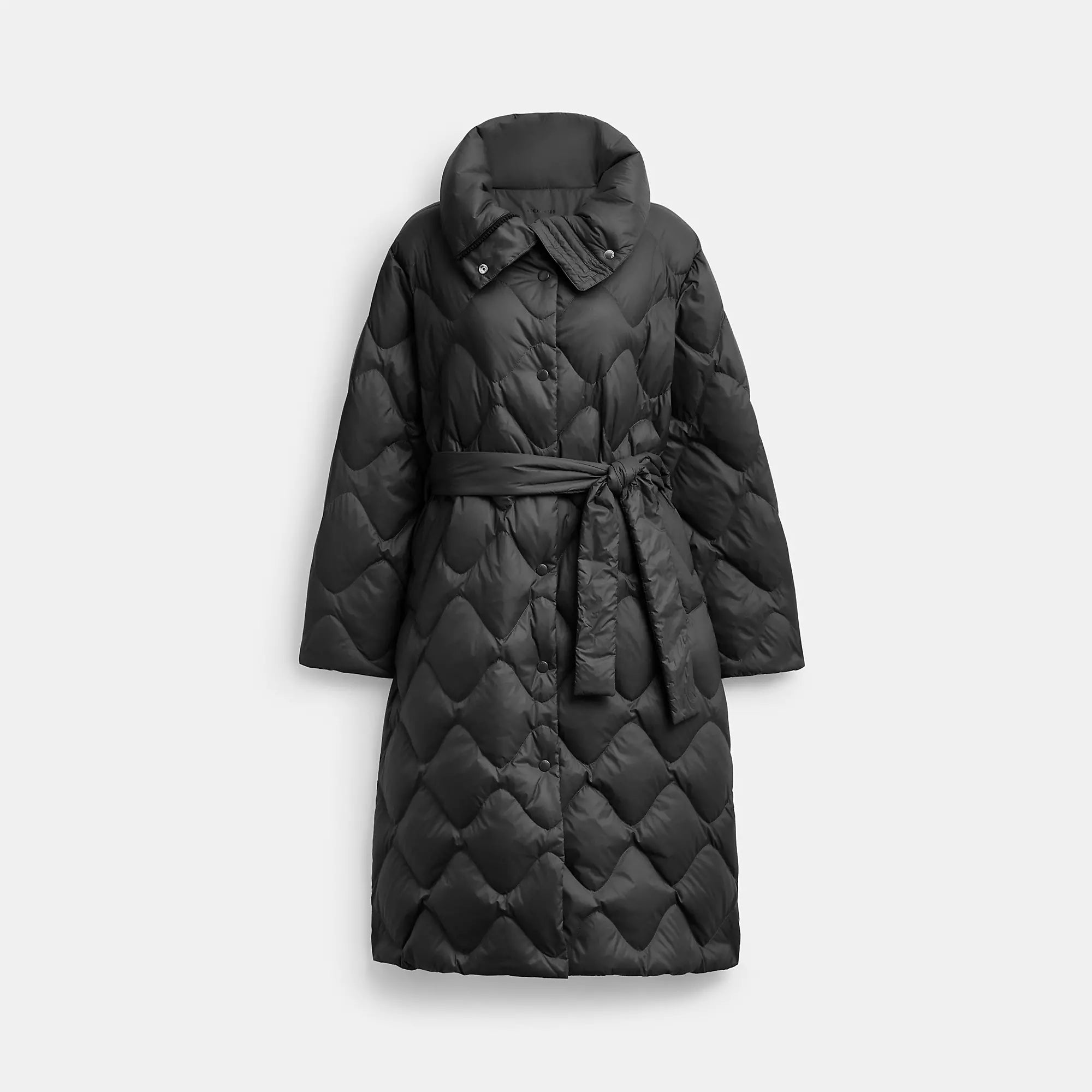 Women's Party Outfit Coach Outlet Quilted Long Puffer In Recycled Nylon