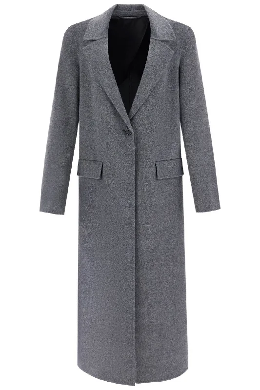 Limited-Time Markdowns On Stylish Wardrobe Essentials Toteme Women's Long Oversized Coat In Melange  Wool