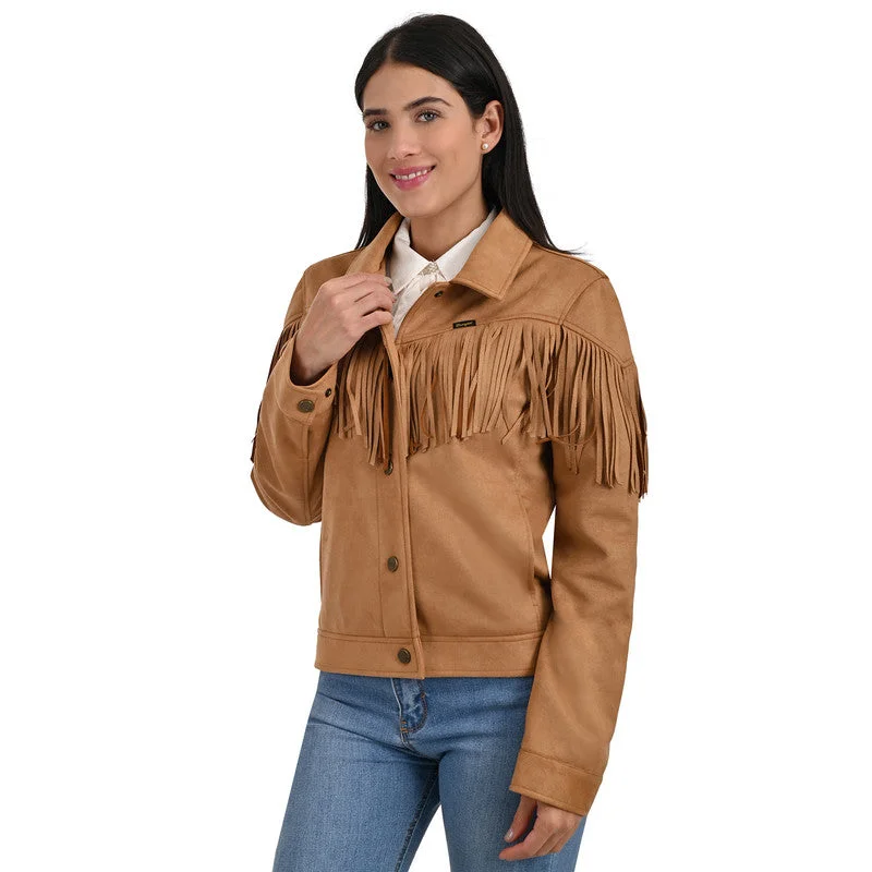 Women's Office Outfit Wrangler Women's Western Style Fringed Jacket