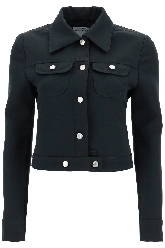 Shop Stylish Fashion At Unbeatable Prices Now Courreges Women's Twill Trucker Jacket