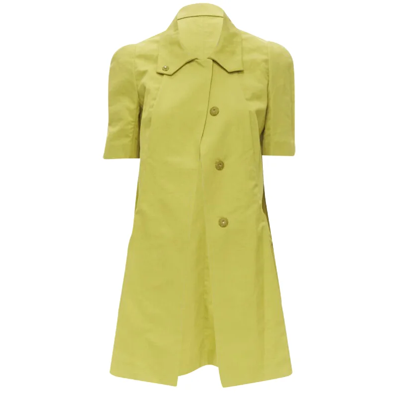 Women's Urban Clothing Marni silk lime pleat seam short sleeve coat