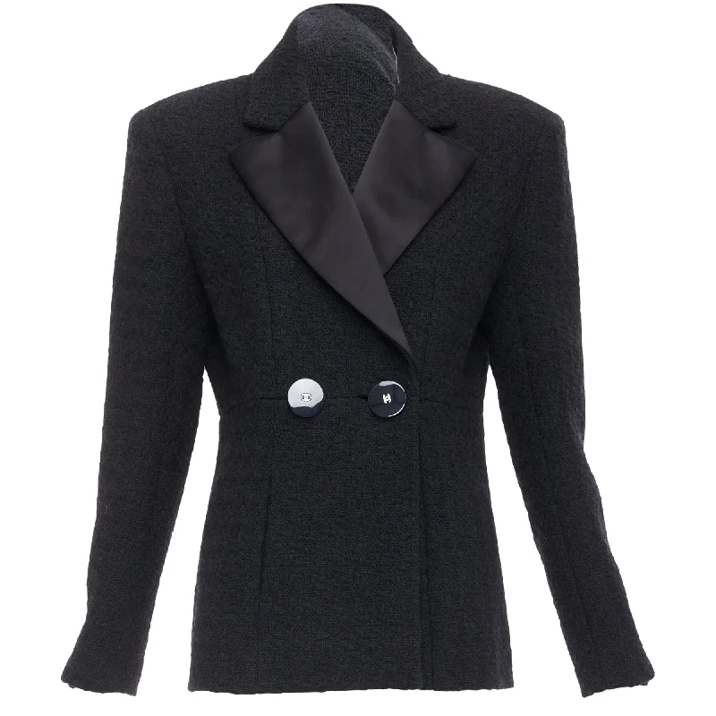 Luxury Women's Clothing Chanel Cosmopolite tweed double breasted tuxedo jacket