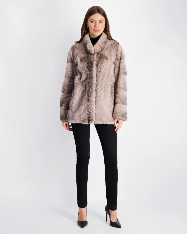 Women's Clothing For Work Mink Jacket