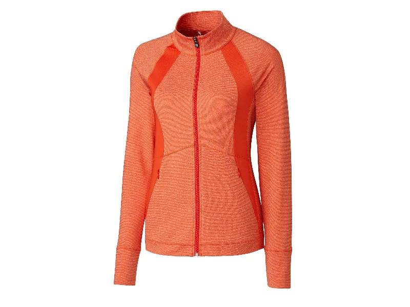 Women's Clothing For Holiday Travel Cutter & Buck Ladies' Shoreline Colorblock Full-Zip Jacket