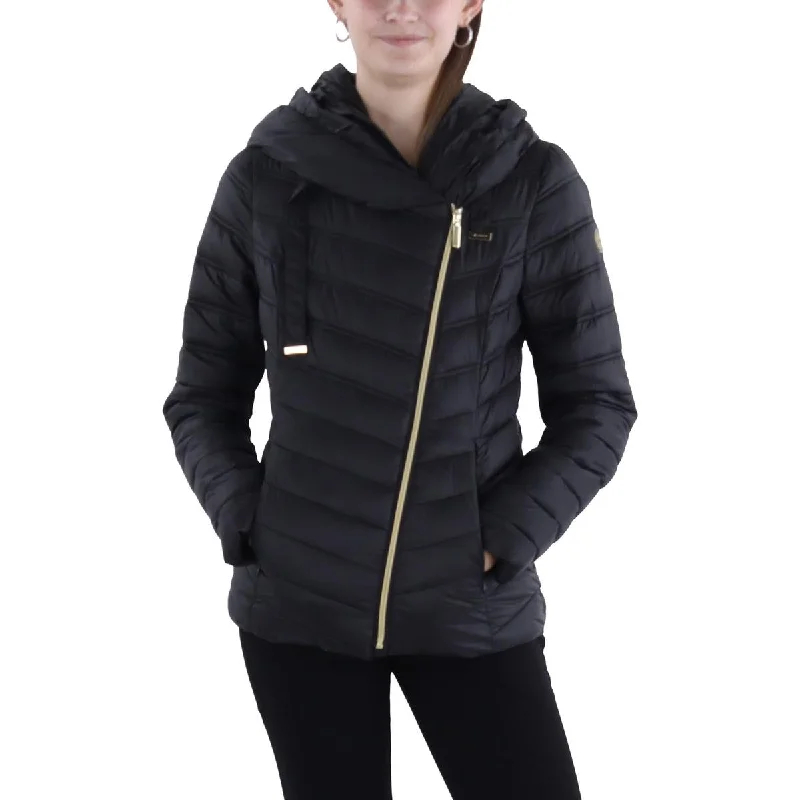 Women's Formal Clothes Womens Asymmetric Short Puffer Jacket