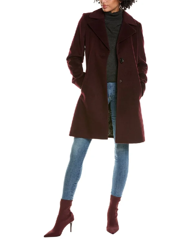 Women's Functional Outdoor Garments Via Spiga Walker Wool-Blend Coat