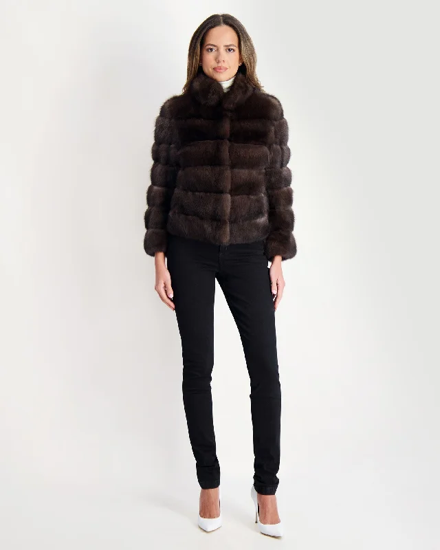 Women's Evening Wear Outfit Sable Jacket