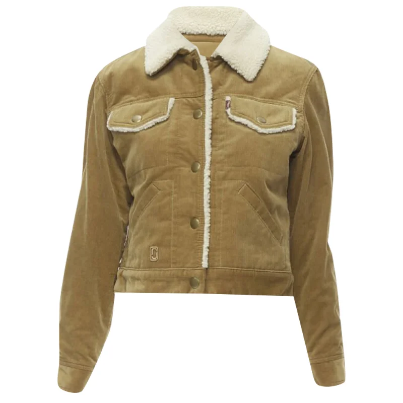 Women's Elegant Clothes Marc Jacobs corduroy faux shearling lined trucker jacket