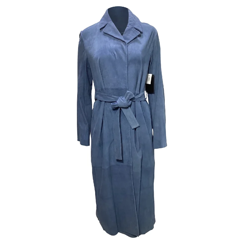 Women's Holiday Apparel Stine Goya Luisa Coat in Blue Suede