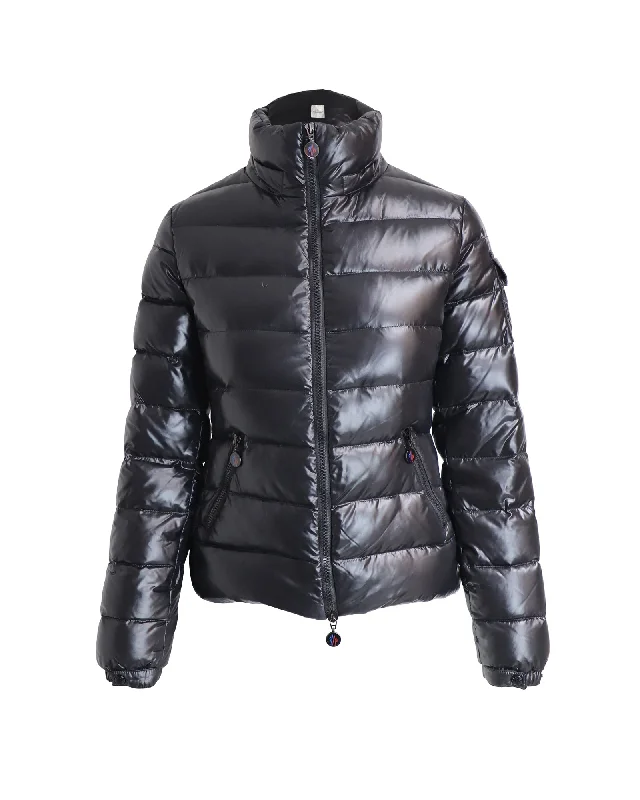 Women's Professional Outfit Moncler Padded Down Jacket in Black Nylon